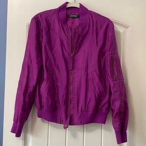 Ralph Lauren 100%silk bomber 4